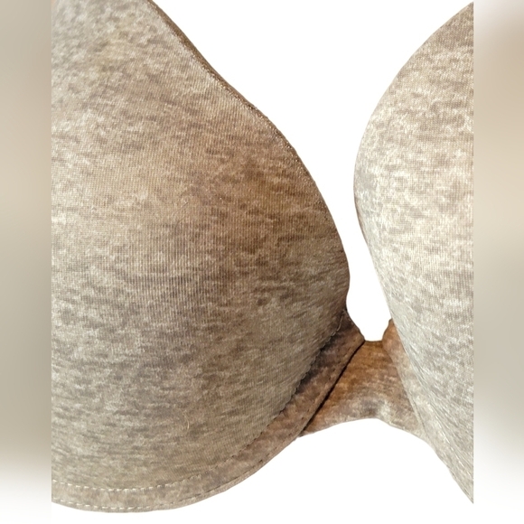 Victoria's Secret PINK Wear Everywhere Push-Up Gray Heather Bra 32D - Picture 2 of 6